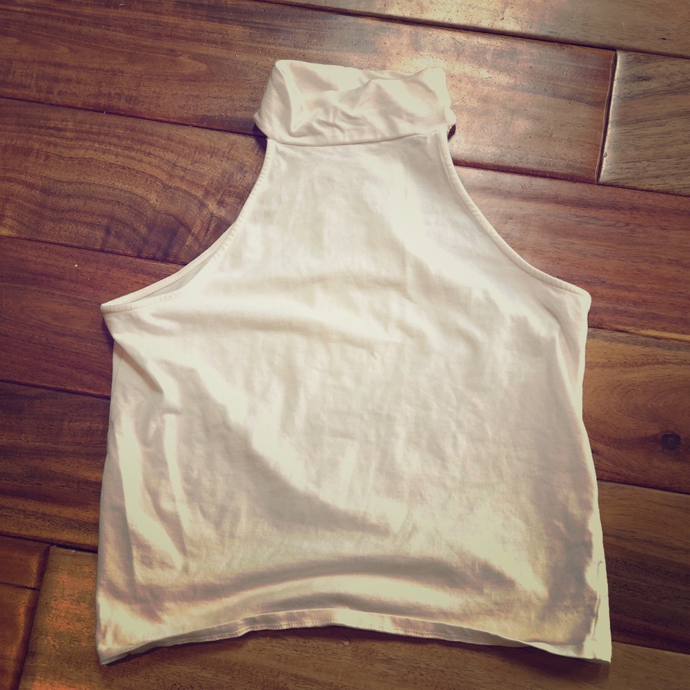 Mock Neck Crop Tank